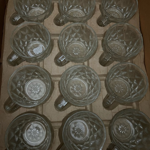 RARE & VINTAGE COMPLETE 18pc Punch Bowl Set Crown Point by Anchor Hocking NEW - Picture 11 of 13